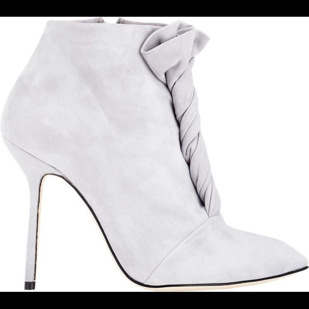 Gray - booties with amazing details